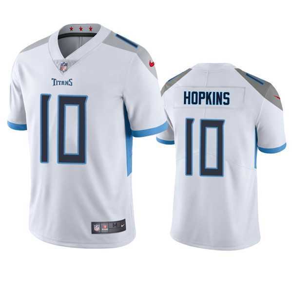 Men & Women & Youth Tennessee Titans #10 DeAndre Hopkins White Vapor Untouchable Stitched Jersey